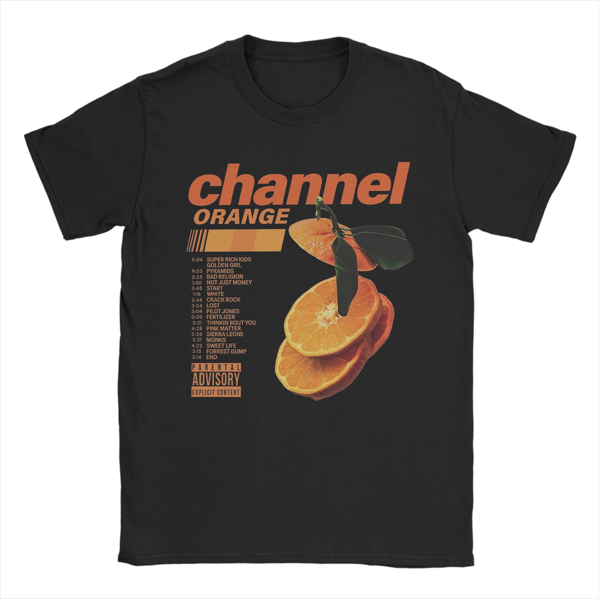 

Channel Orange Frank Oceans T-Shirts for Men Vintage Pure Cotton Tee Shirt O Neck Short Sleeve T Shirt Graphic Clothing M