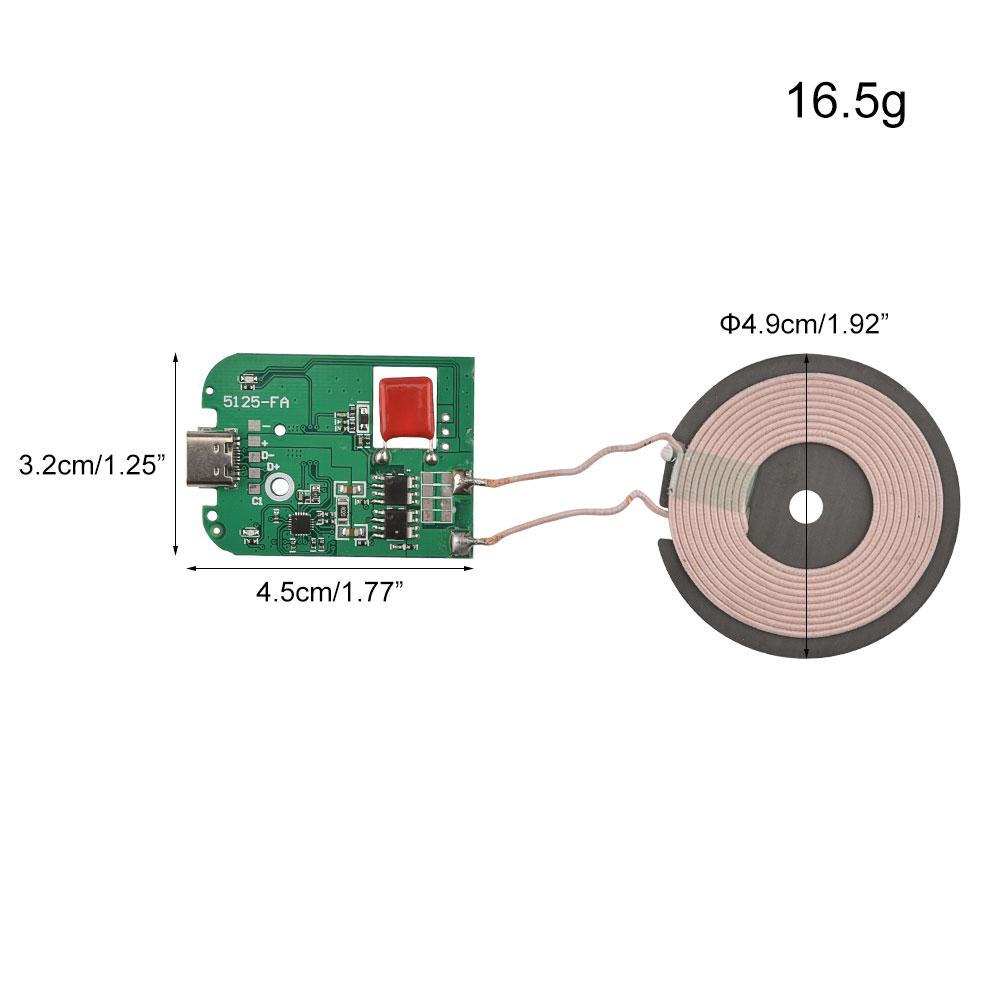15W 10W 7.5W 5W Tyce C Micro USB Wireless Charger Transmitter Module Circuit Board QC/PD/QI Standard Fast Charging For iPhone