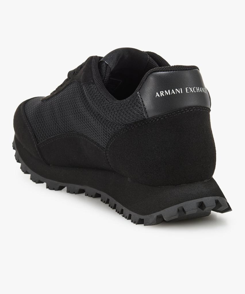 Armani Exchange Women'S Embossed Logo Mesh Sneakers _Black_A425375506