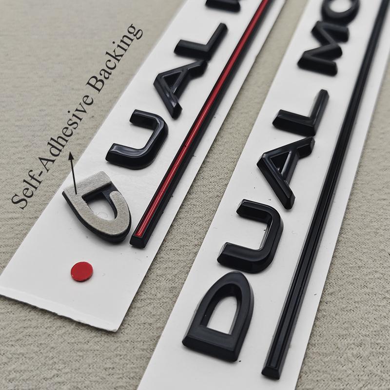 3D ABS Litery Logo Samochodu DUAL MOTOR Tylny Bagażnik Emblemat Odznaka Naklejka Naklejki Do Tesla Model 3 Model X Model S Y Akcesoria