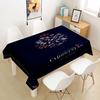 Rectangular Green Christmas Table Cloth Cover Party Tablecloth For Dining Tables Decoration Coffee Manteles Para Fiesta