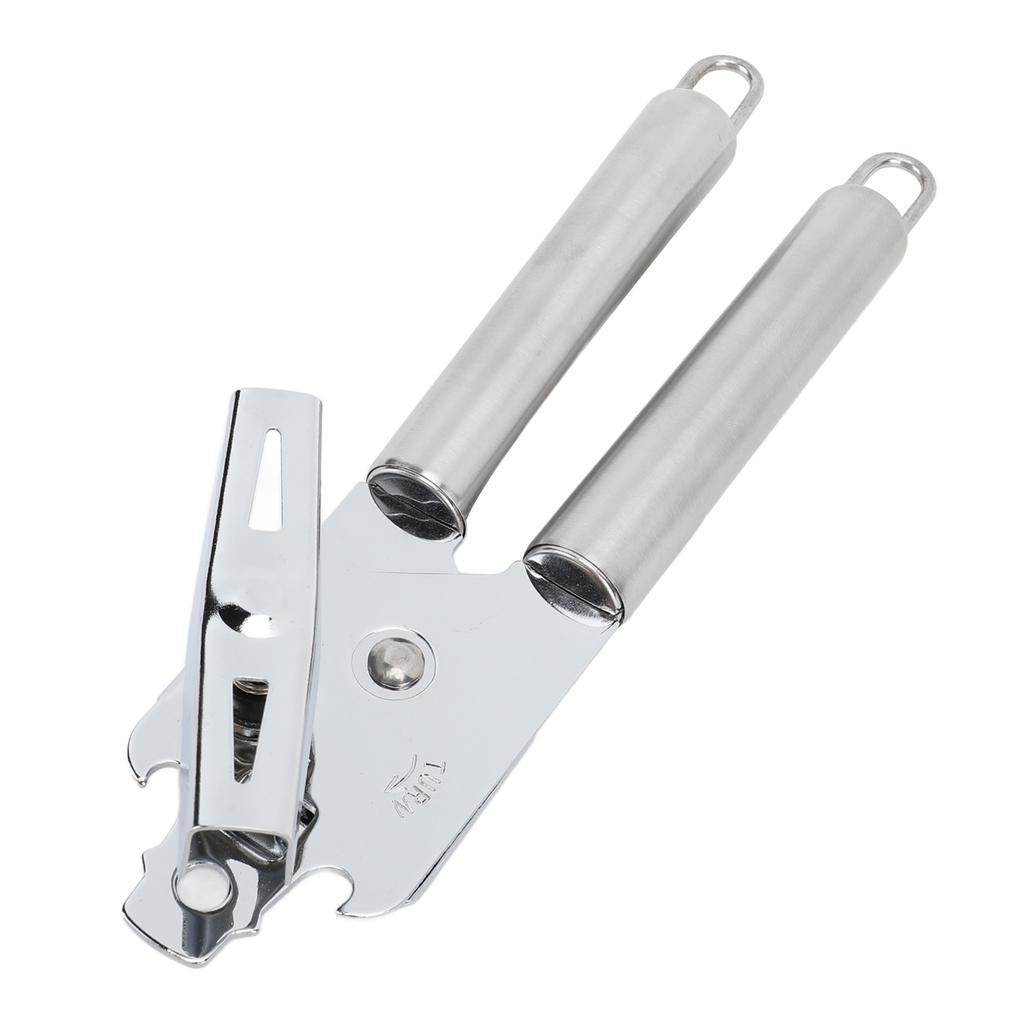 Manual Can Opener Handheld Stainless Steel Effortless Operation Multifunctional Can Bottle Opener for Home Kitchen