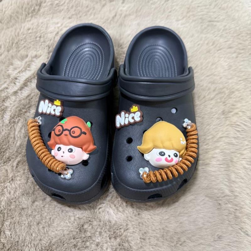 Exquisite Hole Shoe Accessories Shoe Buckle Removable DIY Three-dimensional Sponge Flower Jelly Accessories Shoe Flower