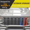 Voorbumper Stofkap Grille-inzetstukken Afdeklijst voor Jeep Wrangler JL Rubicon 2026 2026 Autostyling Exterieuronderdelen Accessoires