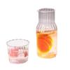 Japanese Transparent Glass Cup for Brewing Tea or Cold Drinks