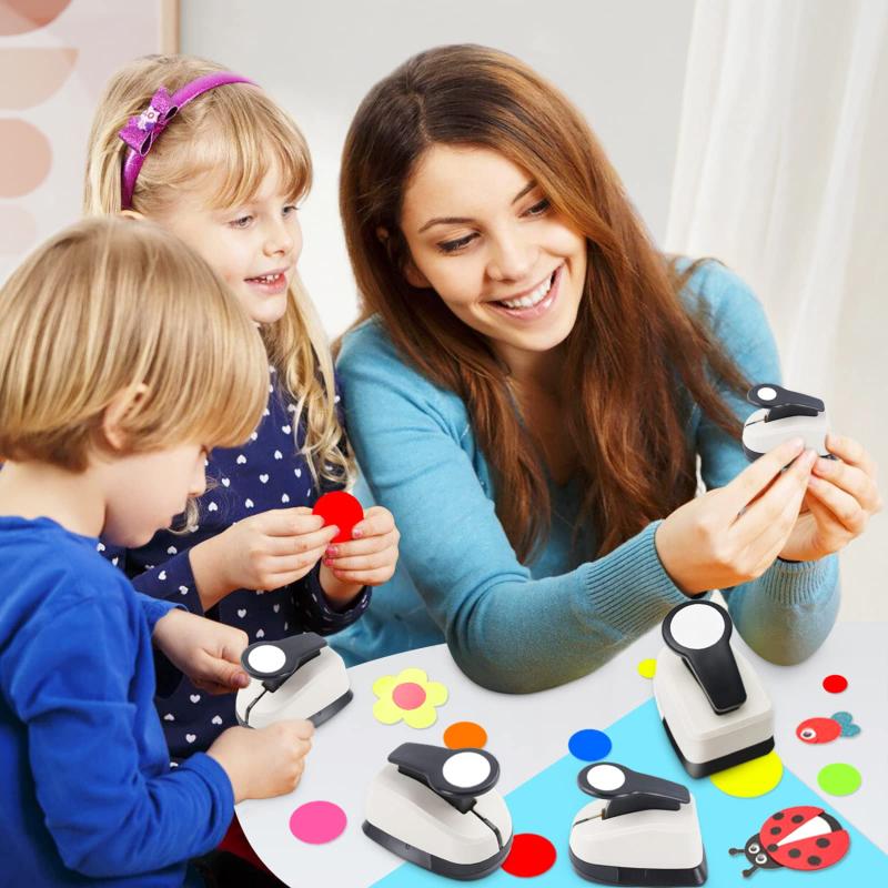 Multiple Size Hole Puncher Circular Hole Labor-saving Design Circular Embosser ABS+Alloy Punch High Quality DIY Paper Cutter NEW