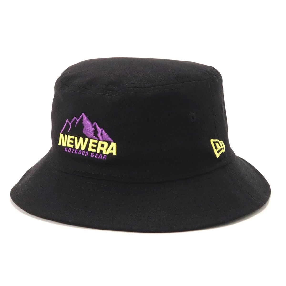 

New Era Outdoor Bucket Stretch Sizes OD BKT01 STRTCH NEOG BLK Hat, Cotton, Black, M/L,