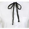 Solid Color Simple Neck Tie Elegant Ribbon Knot Thin Satin Bowtie School Student Bowtie Vintage JK Uniform Shirt Accessory