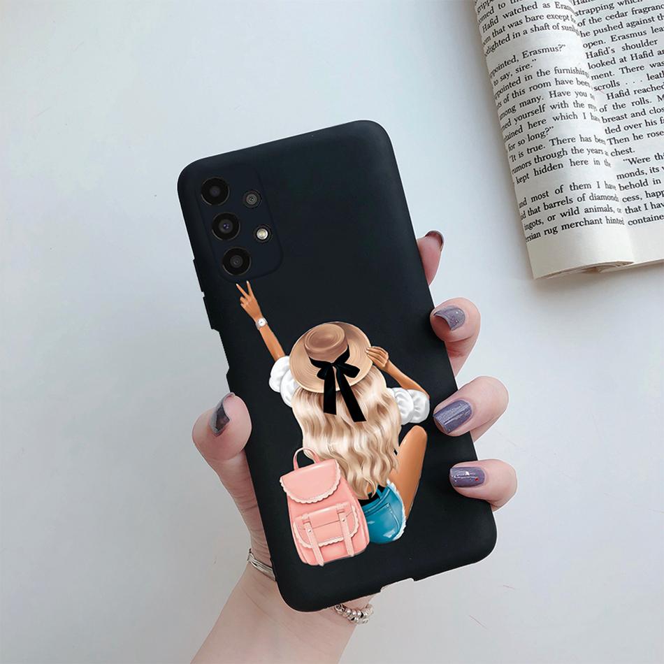 For Cover Samsung Galaxy A13 A33 A53 A73 5G Beautiful Girl Soft Silicone Case For Samsung A13 4G A 13 A135F GalaxyA13 Funda Case