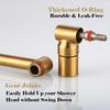 13-Inch Shower Head Arm, Gold, Stainless Steel, Adjustable, Locking Nut, 3-Year Warranty