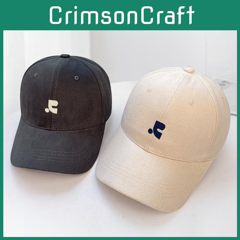 Women Solid Color Cotton Baseball Caps Embroidered Commuting Casual Outings