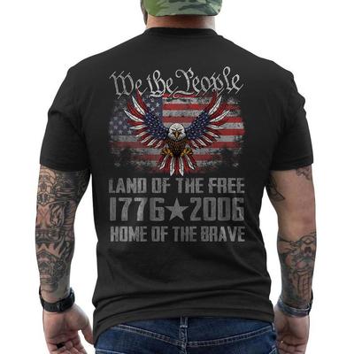 Amerikaanse Vlag Arend Shirt 250 Jaar 1776-2026 250e Verjaardag T-Shirt OP ACHTERKANT