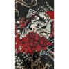 Used Karakuri Tamashii Iki T-shirt Tiger Embroidery Black XXL