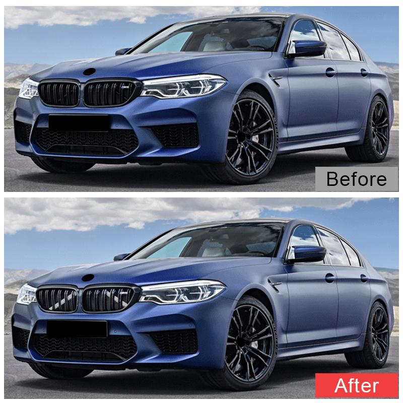 For BMW 2 Series F22 F23 218i 220i Coupe & Convertible 2014-up 2 Pieces Car Front Grille Cover Trim Strips External Accessories