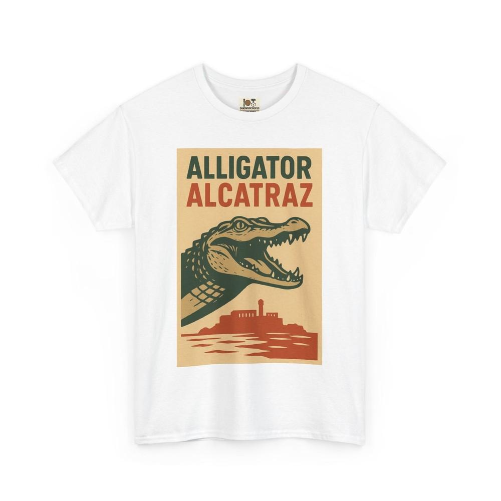 

Alligator Alcatraz Unisex Tee - Trump, Prison Camp, Graphic Shirt, Political 2XL