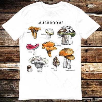 Wild Mushrooms T Shirt Meme Gift Shirt Funny Tee Vintage Style Aesthetic Unisex Gamer Cult Movie Music 6107 T-shirt