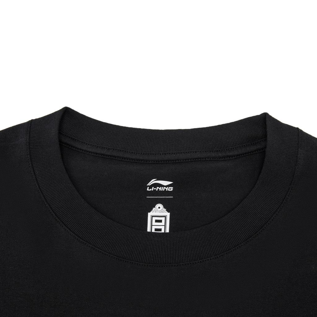 Li-Ning Loose Fit Round Neck Letter Graphic Couple T-Shirt Unisex Tops AHSW407-4