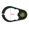 Aluminum Alloy Level Black Centering Rod Level Green Bubble Hoop-type Bubble Inner Diameter 36mm Black Aluminum Alloy