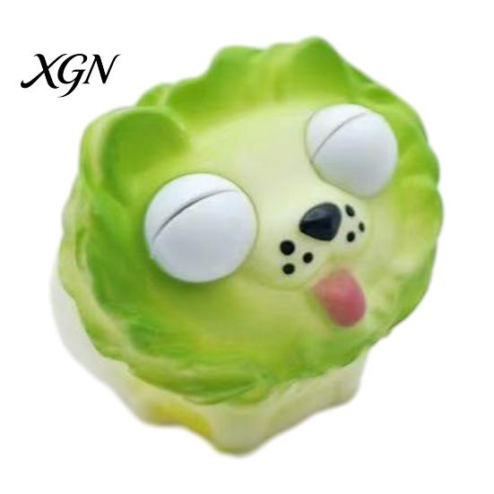 Stress Reducer Toy Popping Eye Rock Man Squeeze Anxiety Relief Watermelon Pinch Gadget Sensory Soft Ball Cabbage Dog
