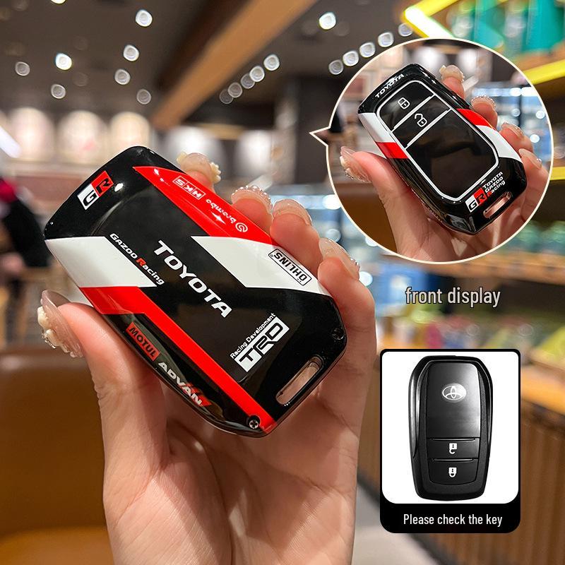 Pokrowiec na kluczyk Toyota Camry, Corolla, Levin, Avalon, Highlander, RAV4, CHR z metalową klamrą