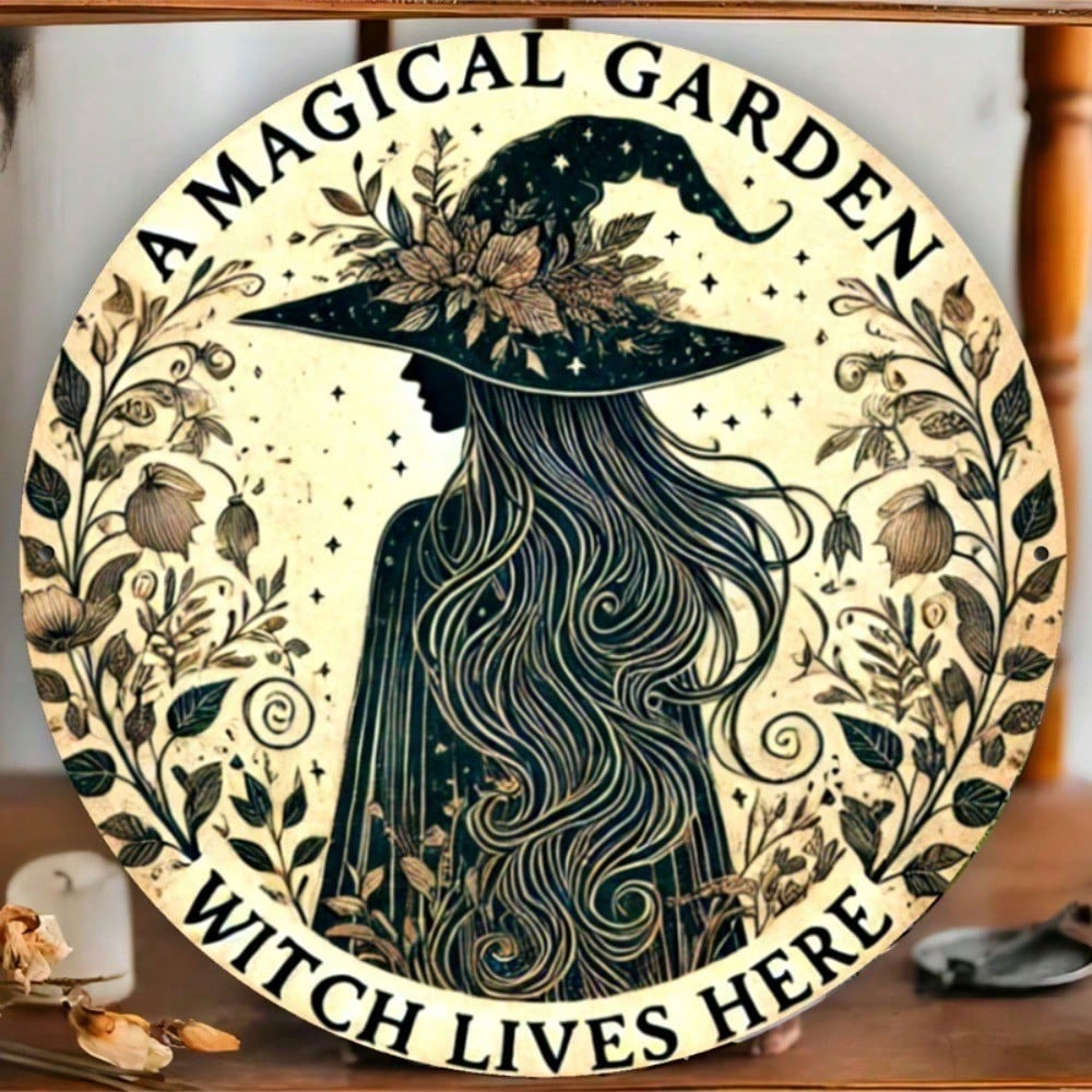 

Retro Tin Sign Wizard of Oz 8x8 Inch Vintage Witch Wall Decor Garden Home Waterproof Rustproof Metal Poster 20x20 різнокольоровий