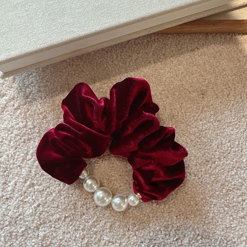 Korean Velvet Pearl Hair Band - Autumn/Winter Collection