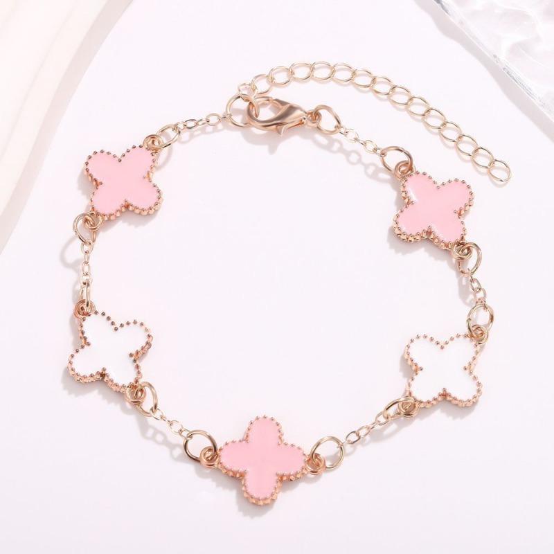 Fashion Light Luxury Four Leaf Clover Bracelet Delicate Versatile Jewelry For Women
