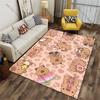 Cute Capybaras and Hearts Carpet Yoga Living Room Room Decor Children's Crawling Mat Doormat Area Rug Games Mat