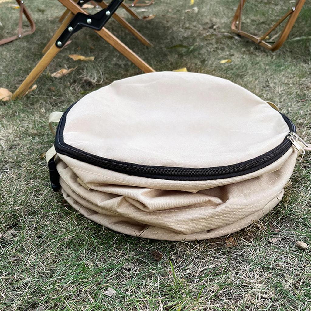 Camping Trash Can 37L  Pop-Up Outdoor Garbage Bin Portable Storage Bucket Foldable Garden Garbage Bag Camp Dirty Clothes Basket