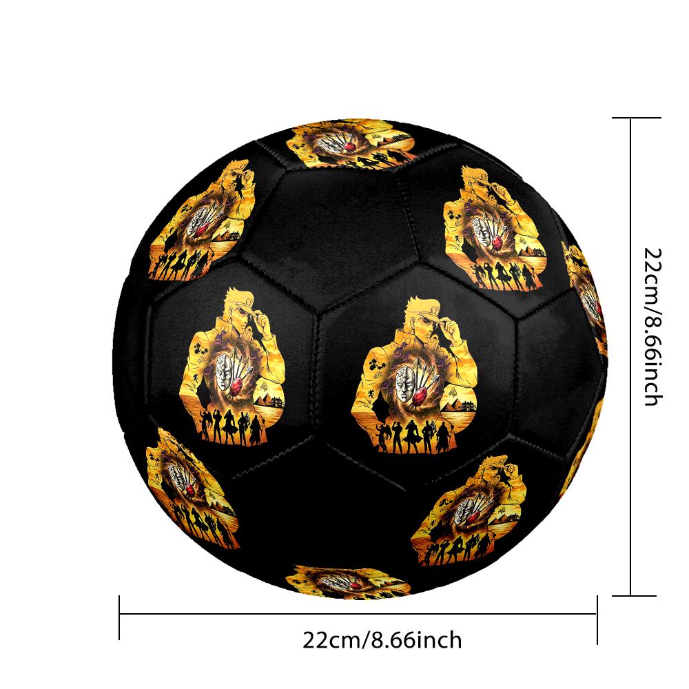 1pc JoJos Bizarre Adventure Football Soccer Ball Size 5 Indoor Soccer Ball Fashion Colorful  Backyard Game -Great For Sports Fans Gift HE7