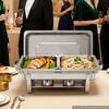 VEVOR 4 Packs Chafing Dishes for Buffet Set, 8.5L Stainless Steel Chafer, for Banquet Party Wedding, Rectangle Buffet Server Warmer