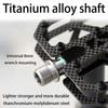 Carbon Fiber Pedal Ultralight MTB Titanium Shaft 3 Bearings Road Bike Pedal Anti Slip Racing Pedal