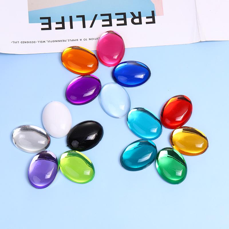 Oval Cat's Eye Acrylic Rhinestones for DIY Jewelry