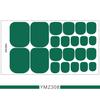 1PC Solid Color Toenail Polish Stickers Full Cover Waterproof  Toe Nail Patch Eco-friendly Long Lasting Toenail Decals Sticker(YMZ277-YMZ308)