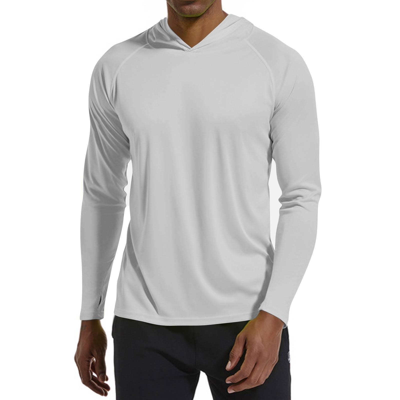 

Мужская летняя однотонная куртка с капюшоном для защиты от солнца, пляжа, походов, альпинизма M