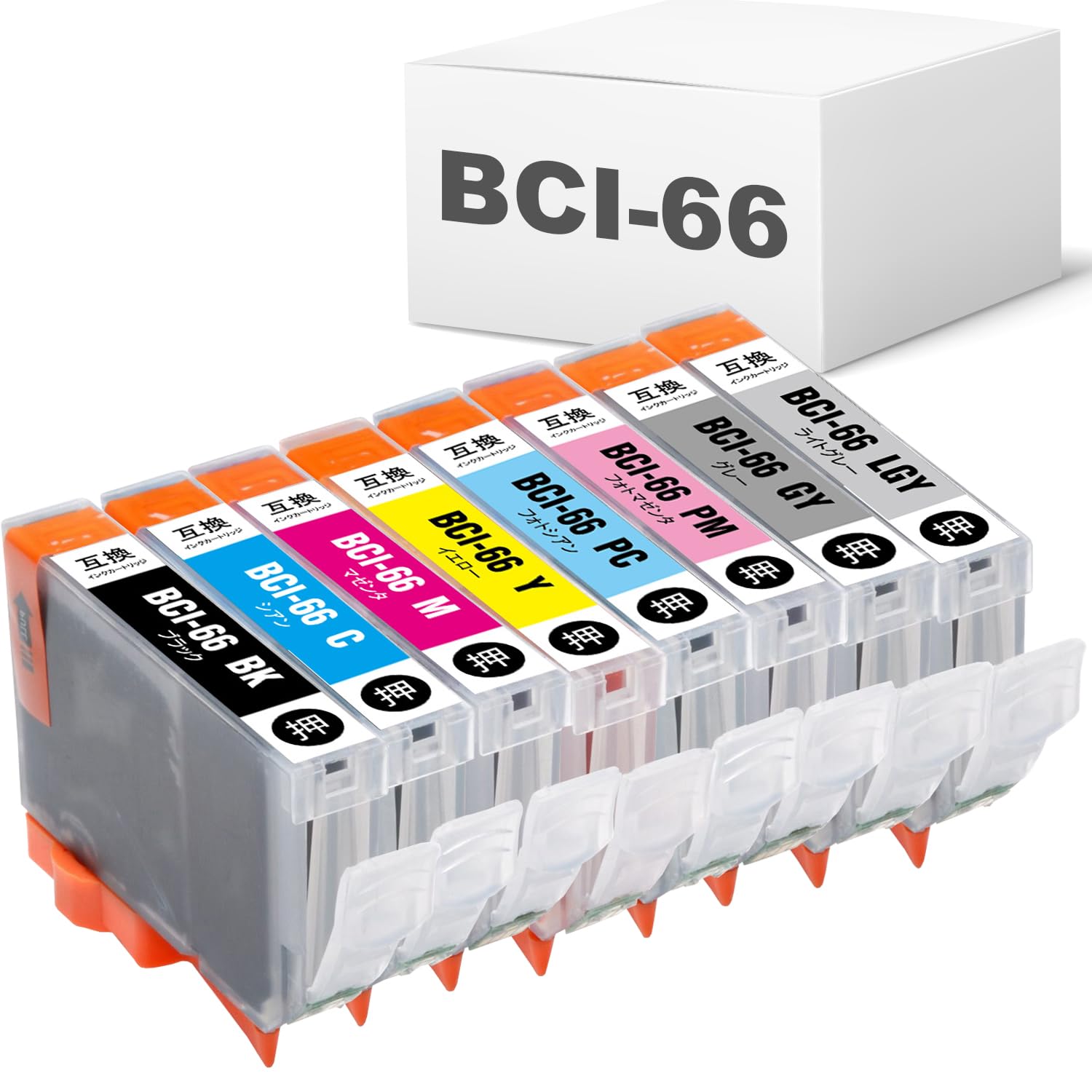 

BAALAND Canon Compatible Ink Cartridges Set with IC for PIXUS BCI-66 (8-Color Chip) PRO-S1