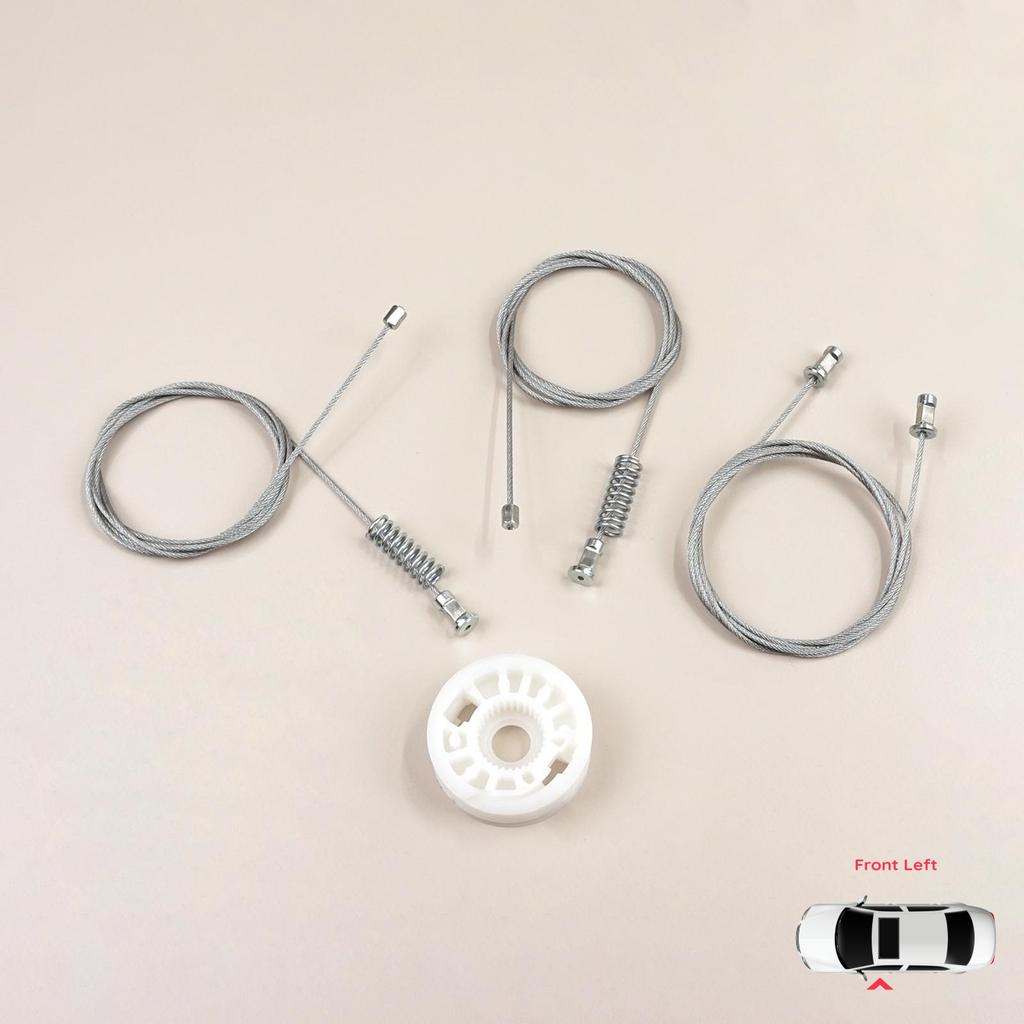 BWR5554 Window Regulator Repair Set Left Door for Smart Fortwo 451 MK2 2006-2014 Coupe 4517200146