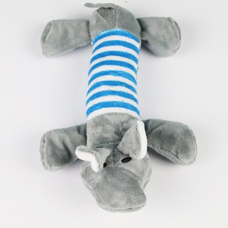 Bite-Resistant Teething Plush Dog Toy with Sound, Self-Play & Boredom Relief