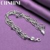 CHSHINE 925 Sterling Silver Five Snake Chain Bracelet For Women Men Wedding Party Fashion Charm Jewelry