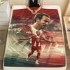 Kane Printed Flannel Blanket, Soft Throw for Bedroom Sofa, Washable,soccer Fan Merchandise, Great Gift.