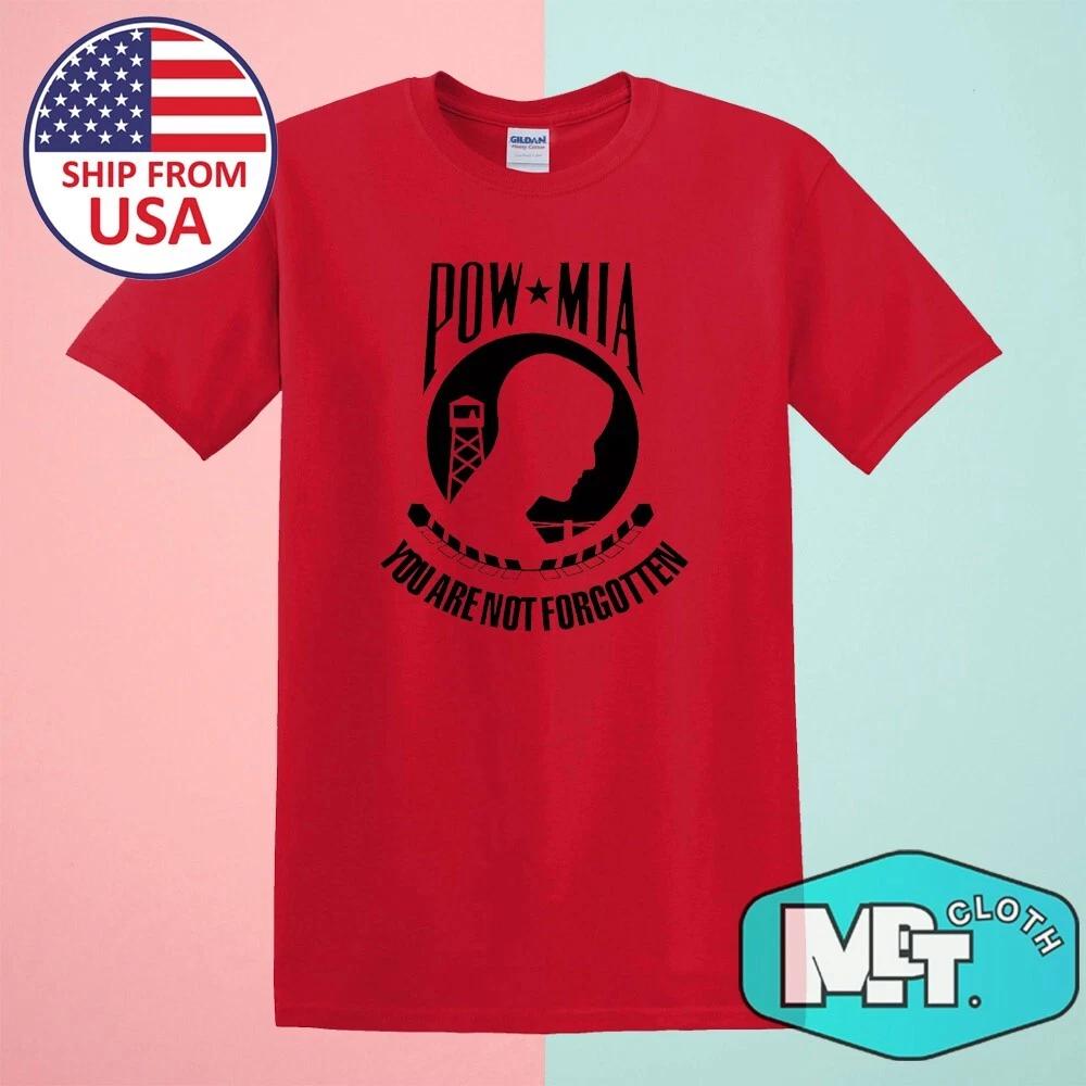 POW MIA You Are Not Forgotten Men s Red Size S-5XL S