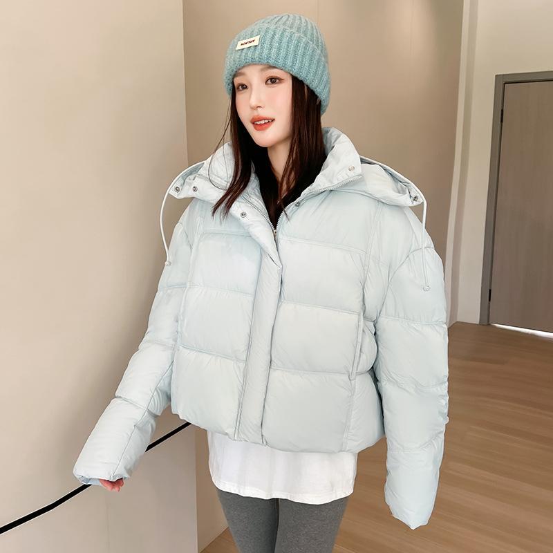 New bread clothes women's short winter new hooded thickened loose bread clothes cotton jacket