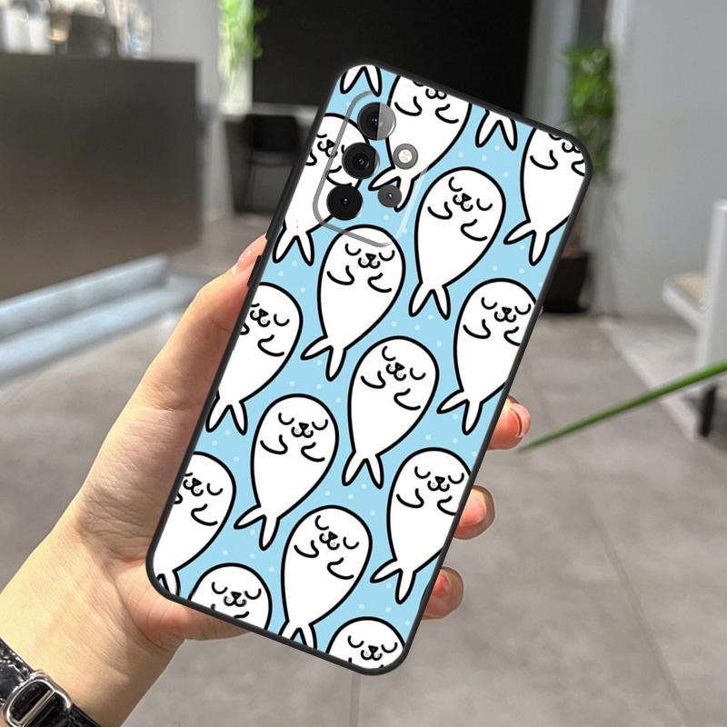 Baby Seals Case For Samsung Galaxy A56 A36 A26 A16 A06 A25 A54 A34 A14 A52 A32 A12 A13 A33 A53 A15 A35 A55