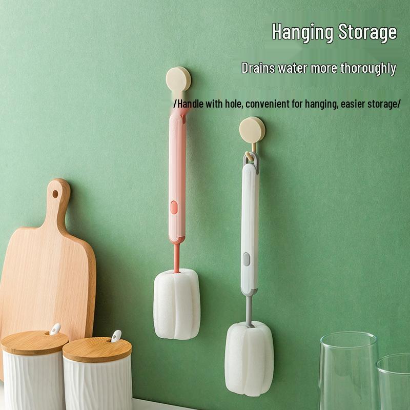 Detachable Colorful Sponge Cup & Bottle Cleaning Brush