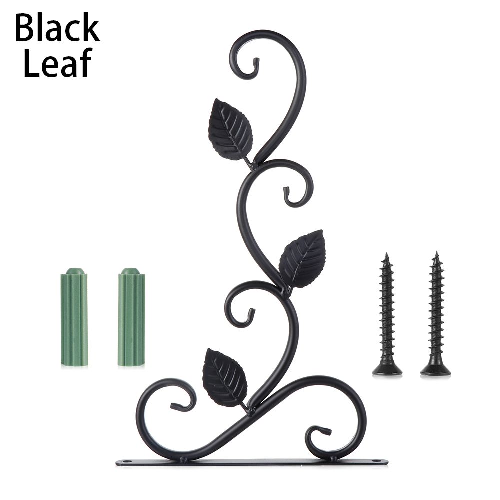 Vintage Wall Hanging Hook Flower Basket Bracket Metal Plant Bracket Garden Planter Hooks