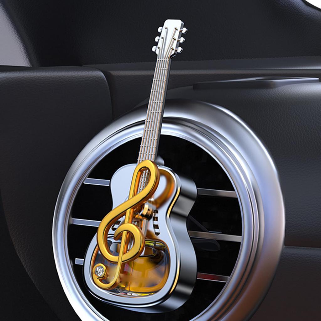 Car Aromatherapys Clip Guitar Shape Freshener Vent Mount Fragrances Diffuser Perfumes Scent Diffuser Dispenser 40ml