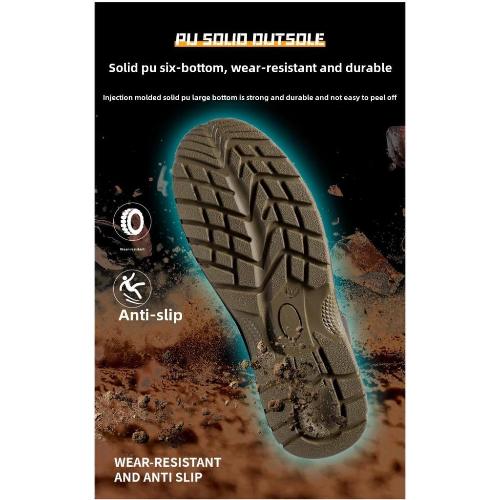 Scarpe Antistatiche da Lavoro per Uomo, Scarpe da Lavoro Antisfondamento Alte alla Caviglia e Antiperforazione, Scarpe di Protezione di Sicurezza Resistenti all'Usura
