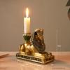 Vintage Sculpture Egyptian Cat Statue Goddess Bastet Statuette Cat God Figurine Living Room Office Desk Decoration Home Decor