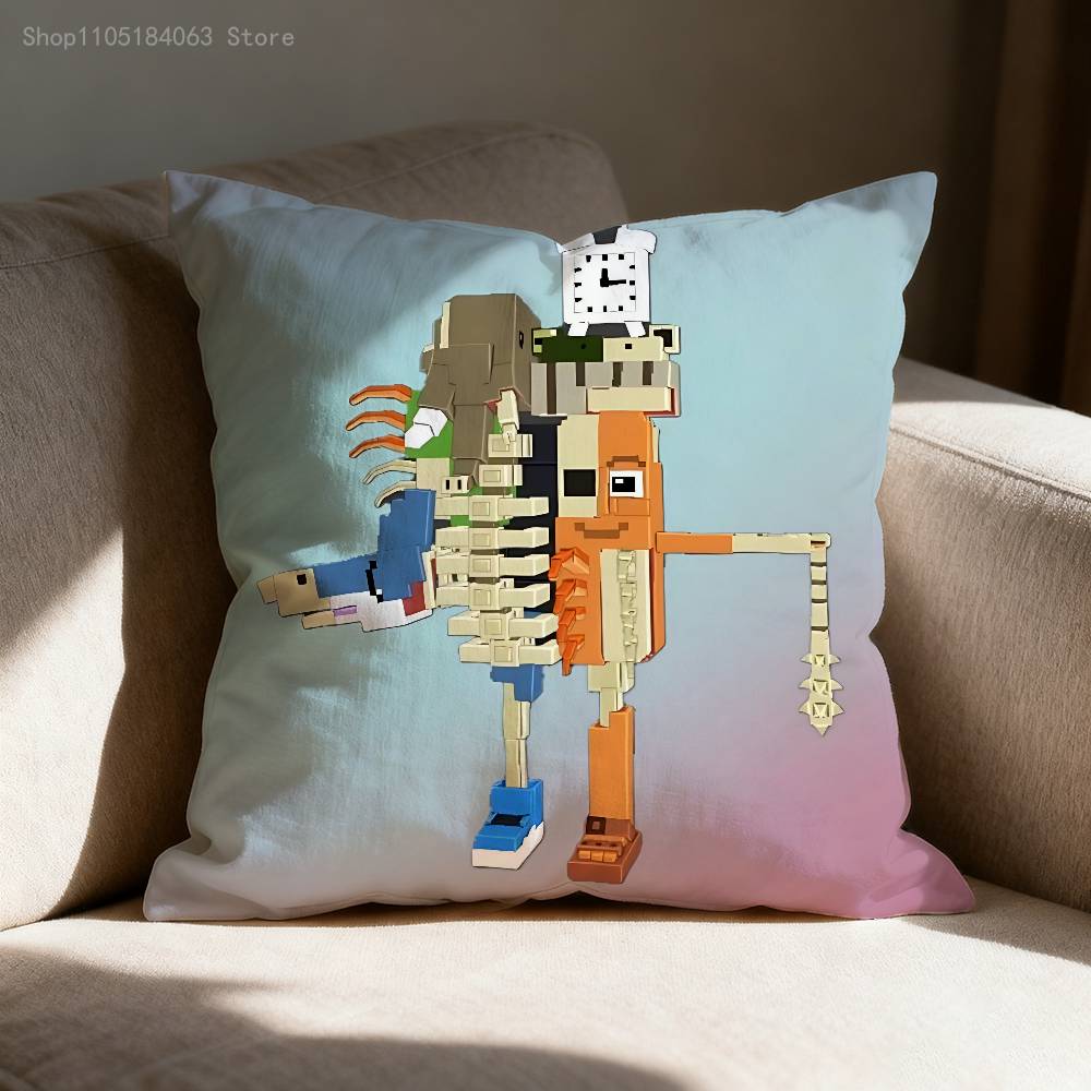 S-Steal A B-Brainrot No 9 House Pillow Case Print Polyester Fiber 40X40 Cm Home Sofa Throw Cushion Cover Decoration