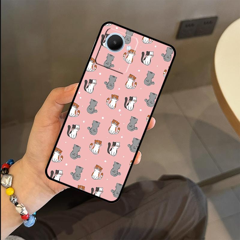 Funny Cat Collage Case For Realme C63 C61 C55 C51 C53 C25 C65 C67 C71 C75 GT6 GT7 Pro 11 12 13 14 15 Pro Plus